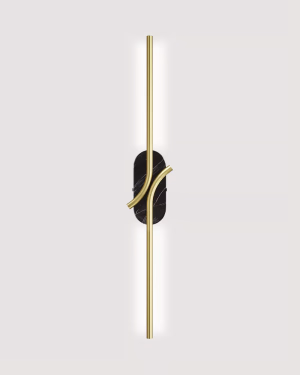Nástenné svietidlo Maytoni RENAISSANCE BRASS čierny mramor LED 3000K