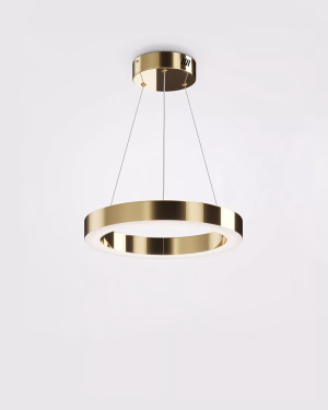 Gold RING LED-Pendelleuchte Maytoni SATURNO 40cm 4000K