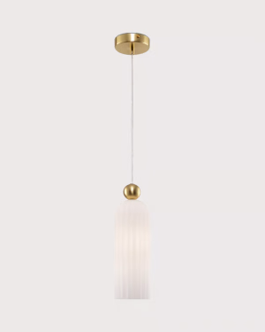 Maytoni ANTIC Gold-Weiß Glas-Pendelleuchte MOD302PL-01W