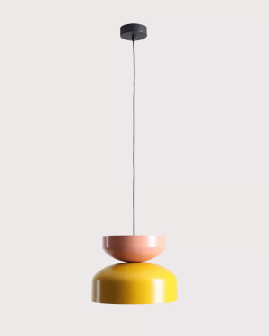Pastelowa lampa wisząca Aldex TULA CORAL MUSTARD