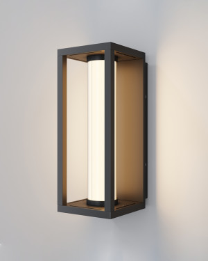 Kinkiet zewnętrzny Maytoni EXPO Black O480WL-L12B3K