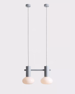 Aldex FLO 2 GREY Opalglas-Pendelleuchte