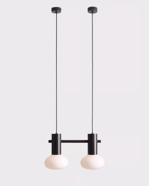 Aldex FLO 2 MOKKA Opalglas-Pendelleuchte