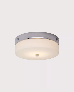 Srebrny plafon łazienkowy Elstead TAMAR Polerowany chrom 23cm IP44