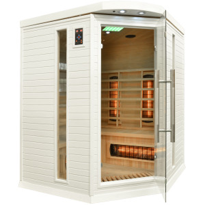 Sauna infrared narożna DH3C White z koloroterapią