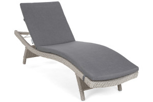Leżanka ogrodowa Marbella White / Grey