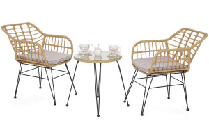 Meble ogrodowe Bono Black / Beige