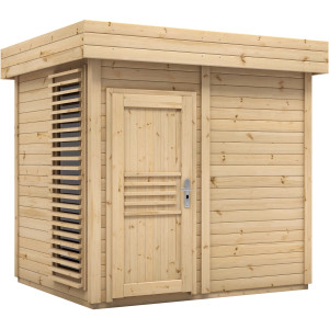 Sauna fińska zewnętrzna Megiw Prymulka z witryną