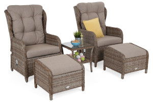 Meble ogrodowe technorattanowe Sofia Ginger / Brown Melange