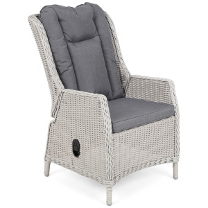 Fotel technorattanowy Bristol Relax White / Grey