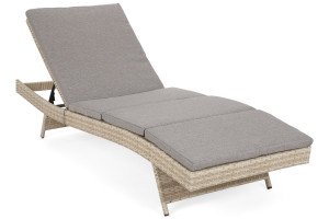 Leżanka ogrodowa Bora Bora Beige / Beige Melange z poduszką