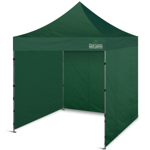 Namiot handlowy 200 x 200 cm zielony