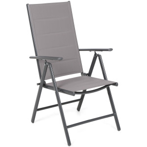 Krzesło ogrodowe aluminiowe Ibiza Grey / Platinum Grey