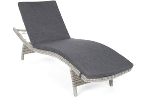 Leżanka ogrodowa Marbella Light Grey / Grey Melange