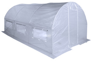 Tunel foliowy 300 x 450 cm (13,5 m2) stelaż + folia biała