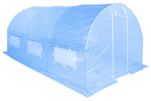 Tunel foliowy 300 x 450 cm (13,5 m2) stelaż + folia niebieska