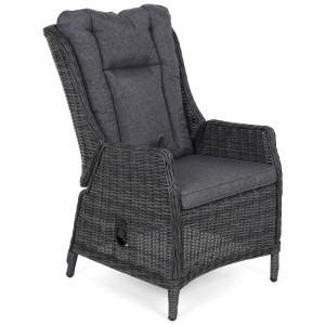 Fotel technorattanowy Bristol Relax Grey / Grey Melange