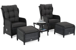Meble ogrodowe technorattanowe Sofia Grey / Grey Melange