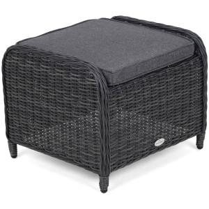 Podnóżek technorattanowy Bristol Grey / Grey Melange