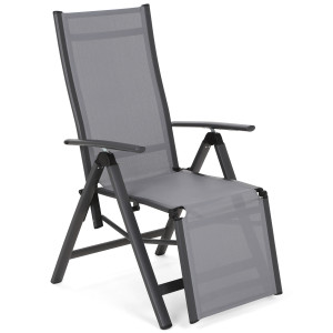 Krzesło ogrodowe aluminiowe Ibiza Relax Grey / Window Grey
