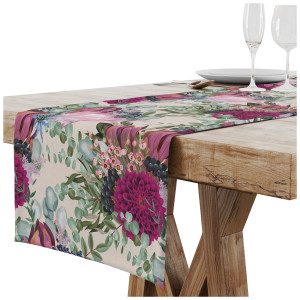 BIEŻNIK DEKORACYJNY NA STÓŁ OBRUS PLAMOODPORNY 40X220 CM GŁADKI WZÓR 0042