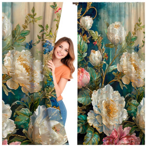 Zasłona półzaciemniająca glamour 140x160 na taśmie