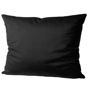 Welwetowa czarna poszewka 40x60 9077