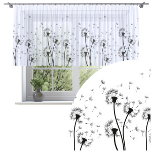 Firana na taśmie 300x120 motyw dmuchawców 0373