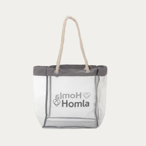 Torba HOMLA na zakupy szara 55x40x20 cm