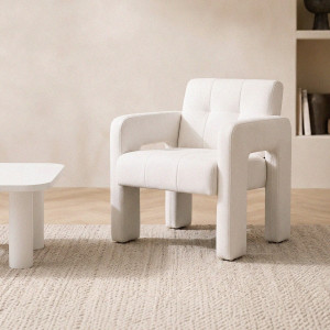Fotel PELLE Biały 68x74x72 cm