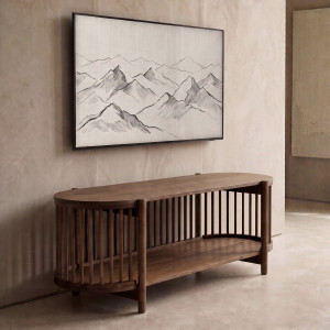 Szafka RTV VOX drewniana brązowa 120x44,5x40 cm