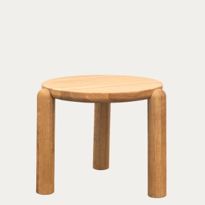 Stolik kawowy DELICIA drewniany dębowy naturalny 60x60x40 cm