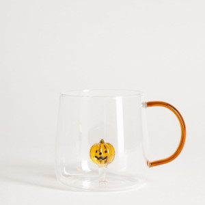 Szklanka PUMPKIN z uchem i dynią w środku 0,47 l