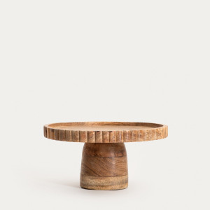 Patera LINEA MANGO na nóżce z nieregularnym rantem 25x12 cm