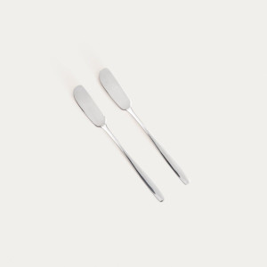 Zestaw nożyków ABELE do masła srebrnych, 17 cm 2 szt.