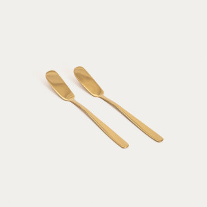 Zestaw nożyków ABELE do masła złotych, 17 cm 2 szt.