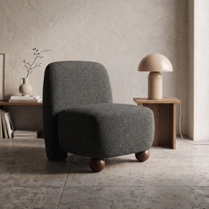 Fotel NORELLO szary 66x77x77 cm
