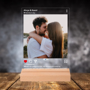 Zdjęcie z Instagrama - druk na szkle prezent na walentynki