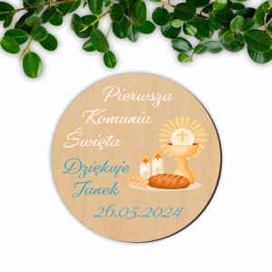 Podziękowania dla gości z okazji komunii