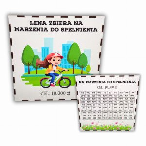 Skarbonka wykreślana na marzenia