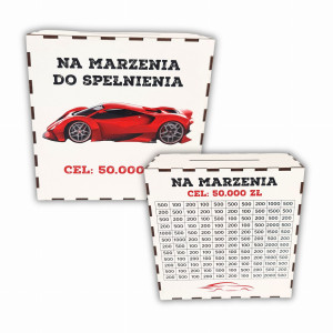 Skarbonka wykreślana TWÓJ PROJEKT