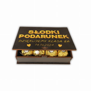 Czekoladki w personalizowanym pudełku - Prezent dla wychowawcy