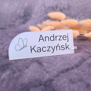 Satynowe-matowe-Winietki na Ślub z podstawką pół łuk