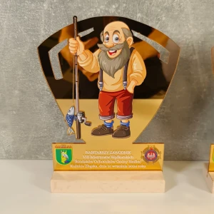 Statuetka wędkarska dla najstarszego zawodnika