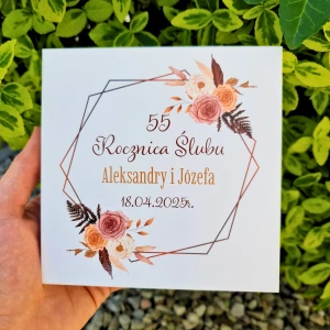 Białe Pudełko personalizowane Prezent na rocznice ślubu