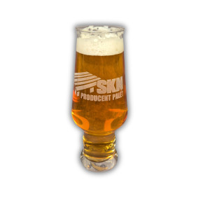 Wysoka szklanka do piwa z własnym nadrukiem logo 400 ml