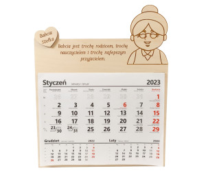 Kalendarz prezent na Dzień Babci