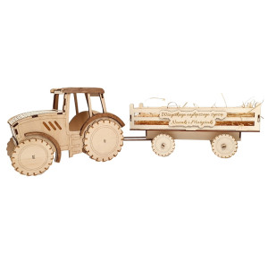Traktor z sklejki, ciągnik na urodziny