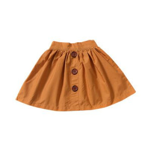 Boho Style Cotton Baby Girls Skirt Yellow 4T