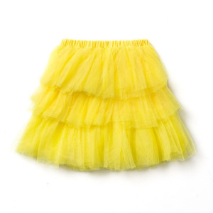 Cute Fluffy Tutu Skirt Yellow 6